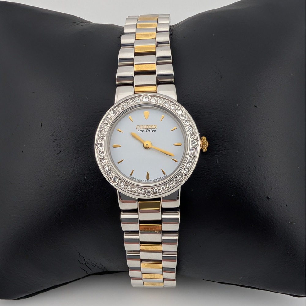 Citizen Eco-Drive B023-S065003 Crystal Bezel Two-Tone Women's Watch